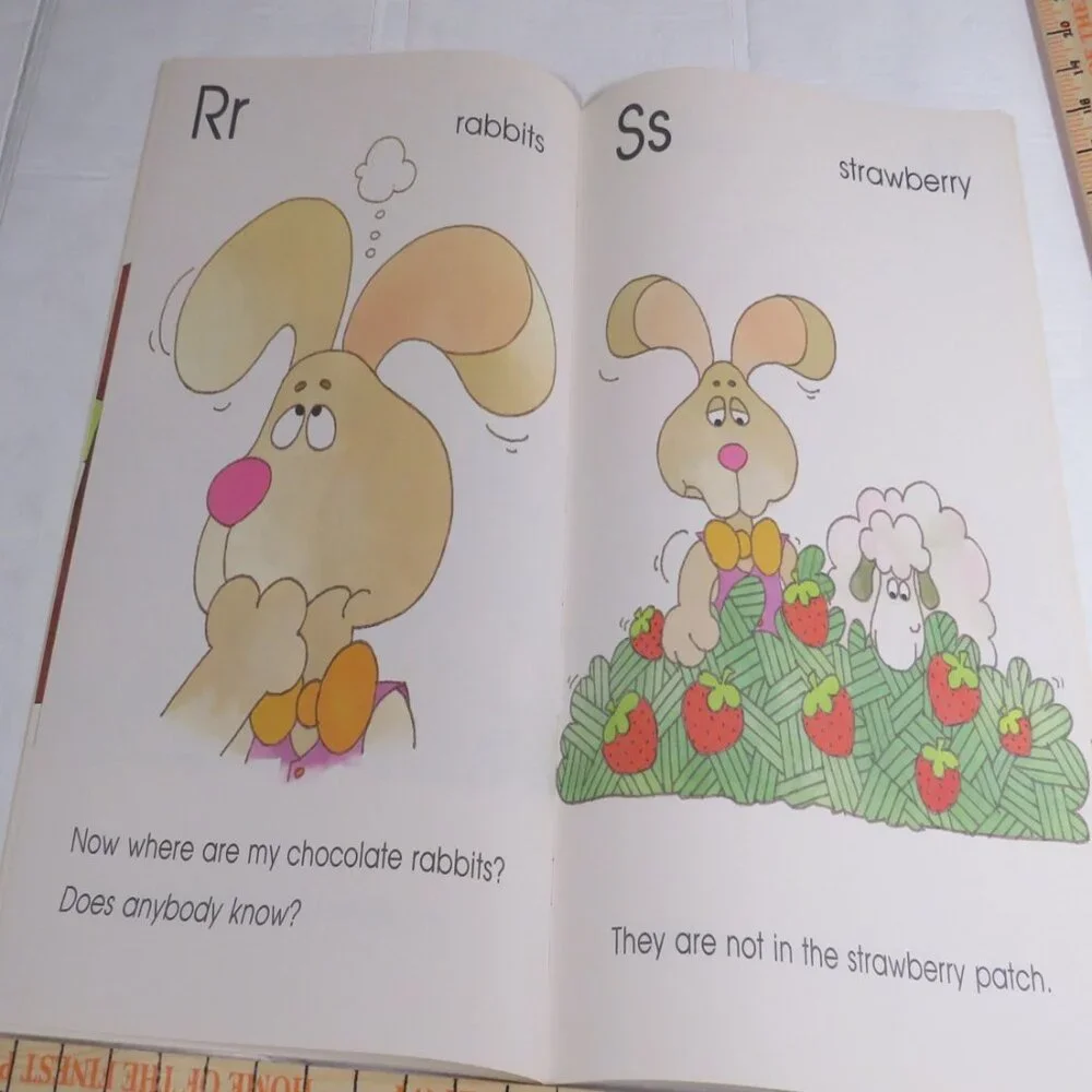 What a Funny Bunny Alphabet BIG BOOK (almost 2 feet tall) Classroom